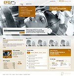 Design draft of the EFG Portal start page / Deutsches Filminstitut - DIF