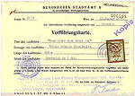 Screening card for “Wenn einer eine Reise tut“ / COLLATE