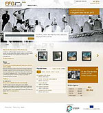 Design draft of the EFG Portal start page / Deutsches Filminstitut - DIF